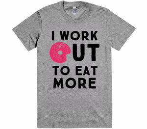 i work out to eat more vintage t-shirt - Shirtoopia