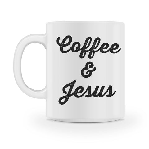 coffee and jesus mug - Shirtoopia