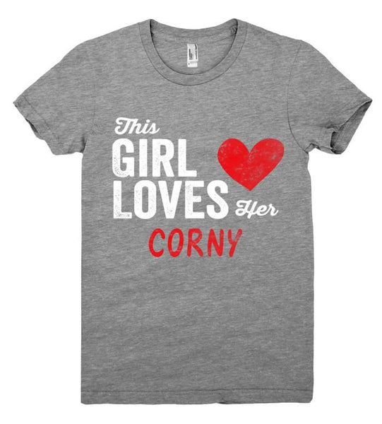 This Girl Loves her CORNY Personalized T-Shirt - Shirtoopia