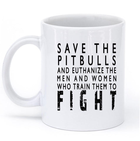 save the pitbulls mug - Shirtoopia