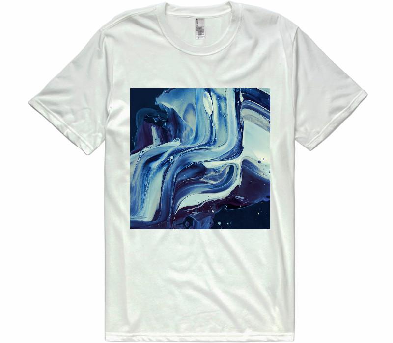 Blue image t-shirt - Shirtoopia