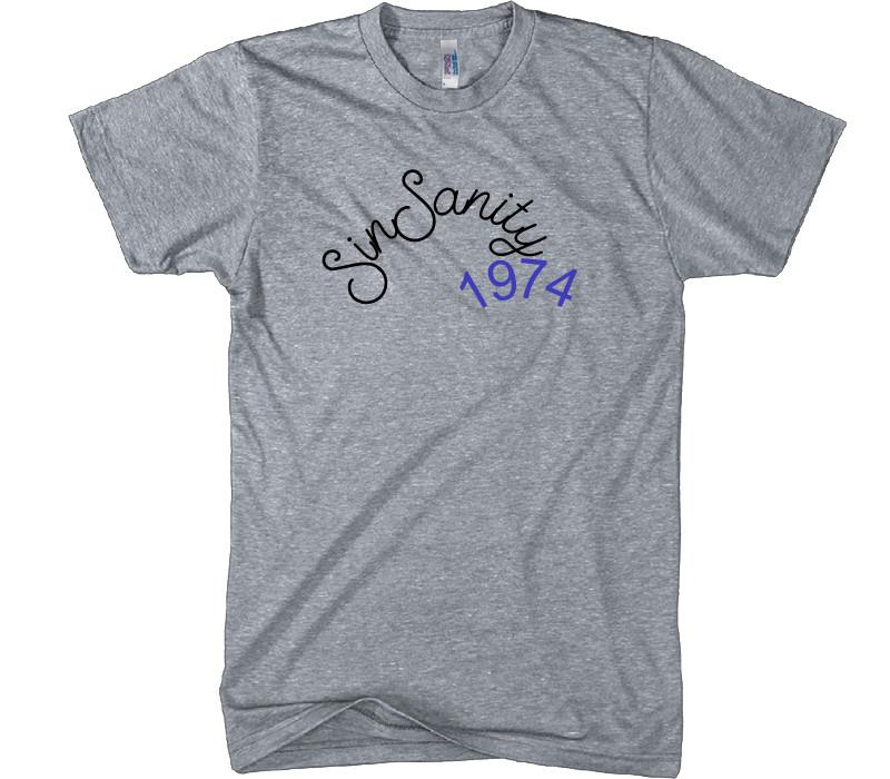 Original SinSanity Tee shirt shop logo print - Shirtoopia