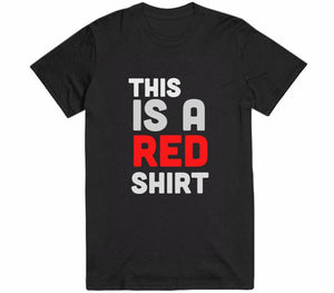this is a red shirt black t-shirt 