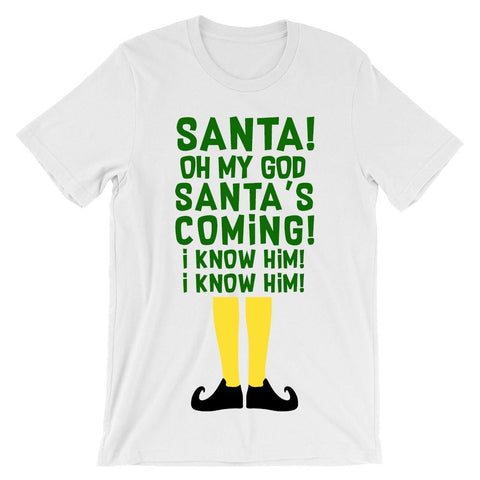 Santa! Oh my God Santa's coming! I know him