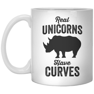 real unicorns have curves MUG - Shirtoopia