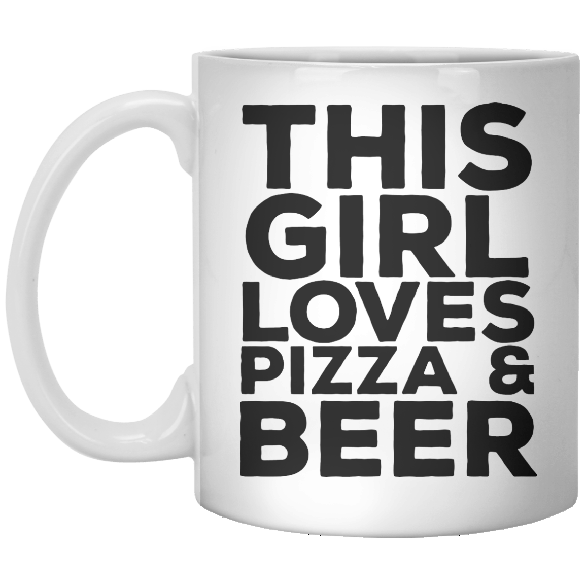This Girl Loves Pizza & Beer MUG 