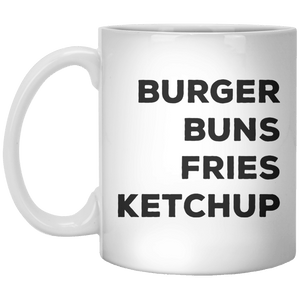 Burger Buns Fries Ketchup MUG - Shirtoopia
