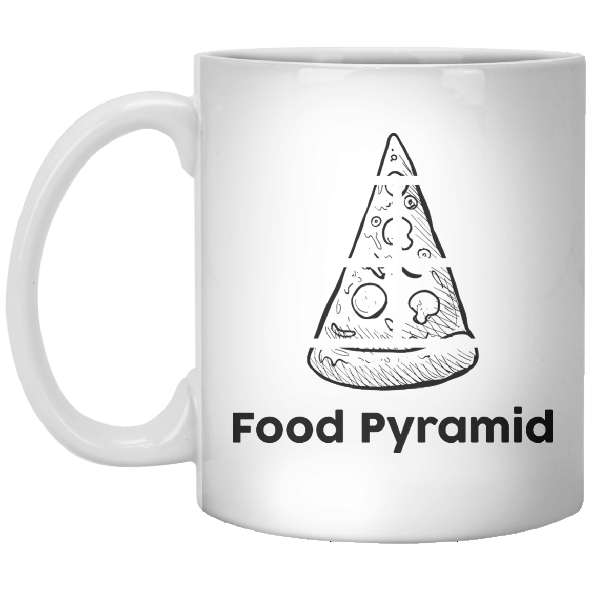 Food Pyramid. MUG - Shirtoopia