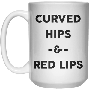 Curved hips and red lips  Mug - 15oz - Shirtoopia