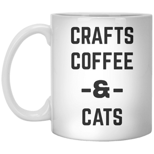 Crafts Coffee & Cats MUG - Shirtoopia