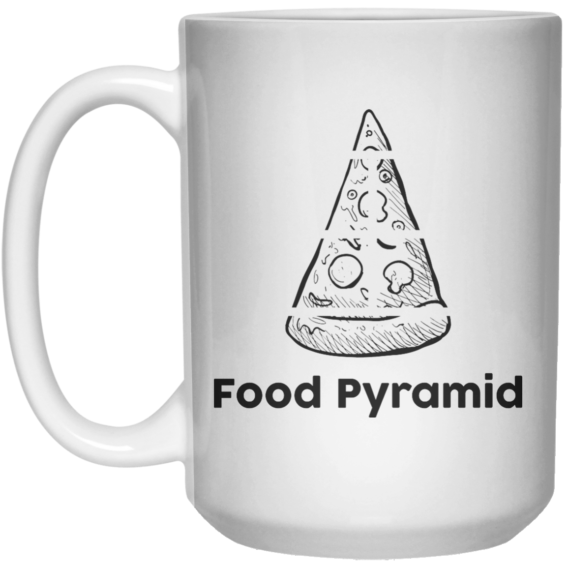 Food Pyramid. MUG  Mug - 15oz - Shirtoopia