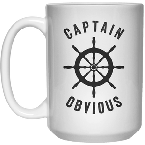 Captain Obsious  Mug - 15oz - Shirtoopia