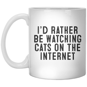 I’d Rather Be Watching Cats On The Internet MUG - Shirtoopia