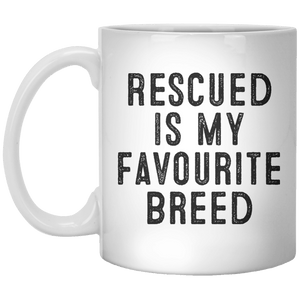 Rescued Is My Favourite Breed MUG - Shirtoopia