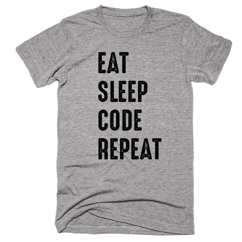 Eat Sleep Code Repeat T-shirt - Shirtoopia