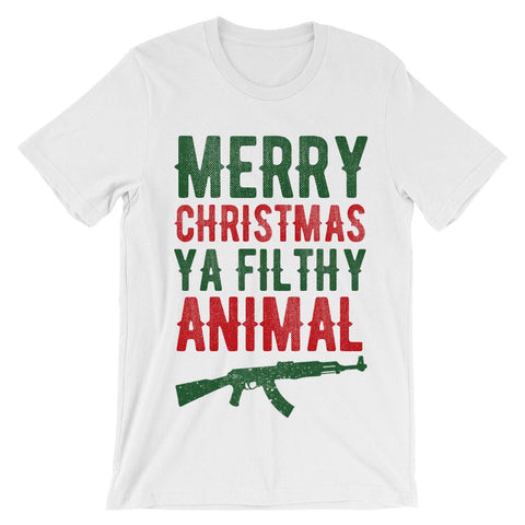 Merry Christmas ya filthy animal t-shirt