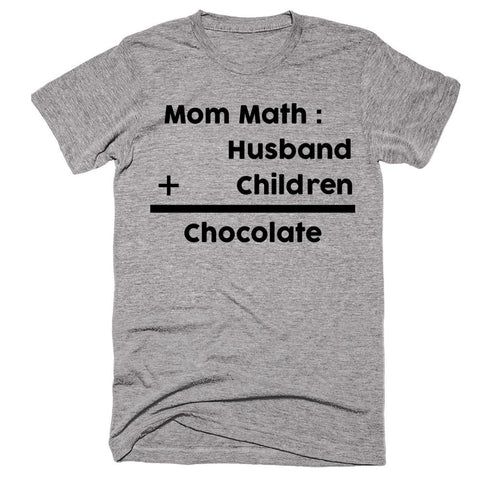 Mom Math Husband Childern Chocolate T-shirt - Shirtoopia