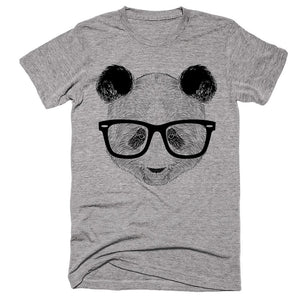 Hipster Panda Head With Glasses T-Shirt - Shirtoopia