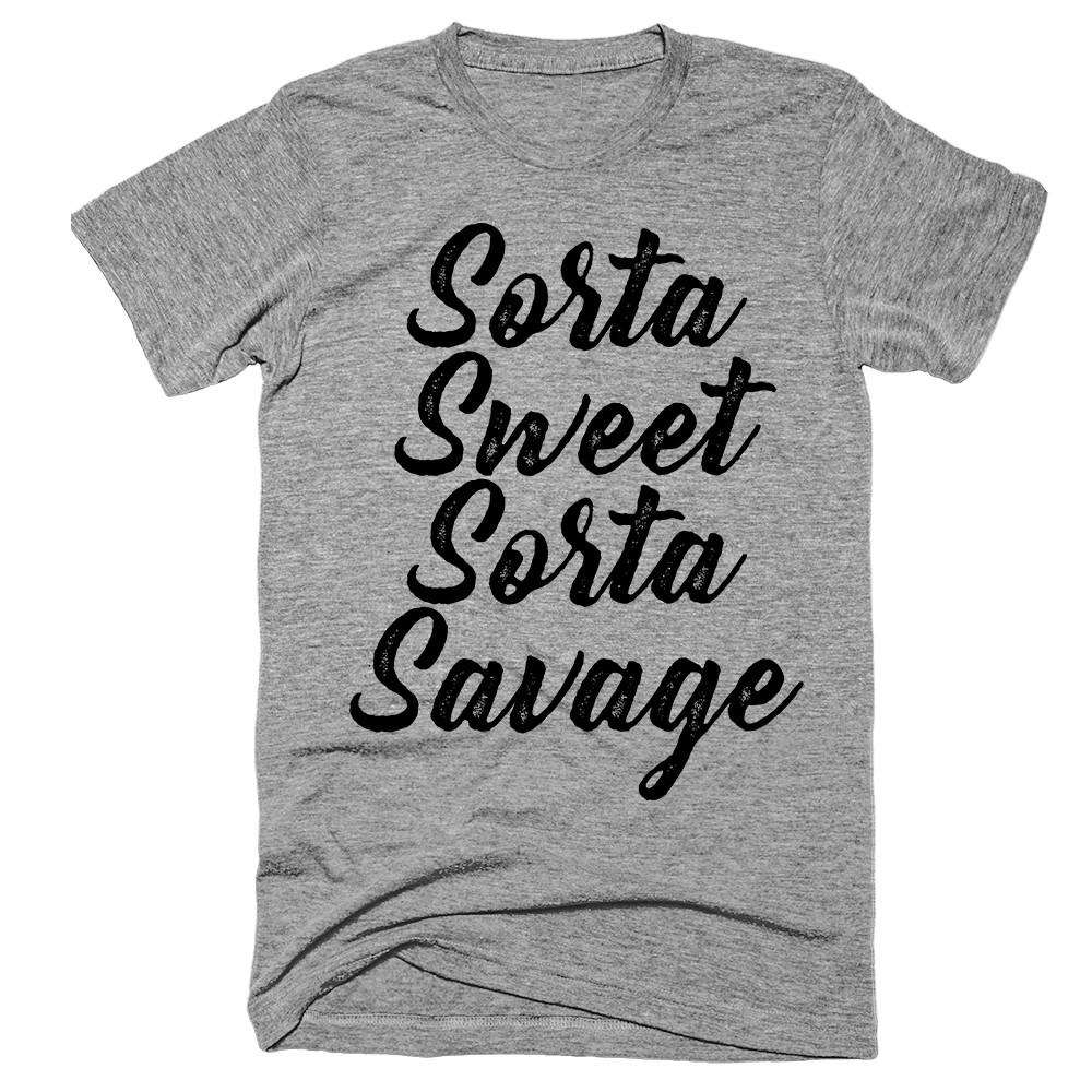 Sorta Sweet Sorta Savage Vintage Style T-Shirt - Shirtoopia