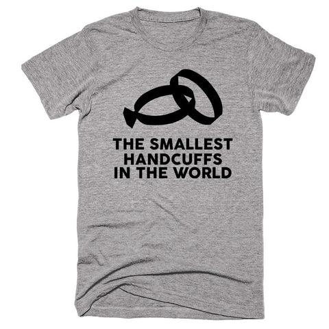 The Smallest Handcuffs In The World T-shirt - Shirtoopia