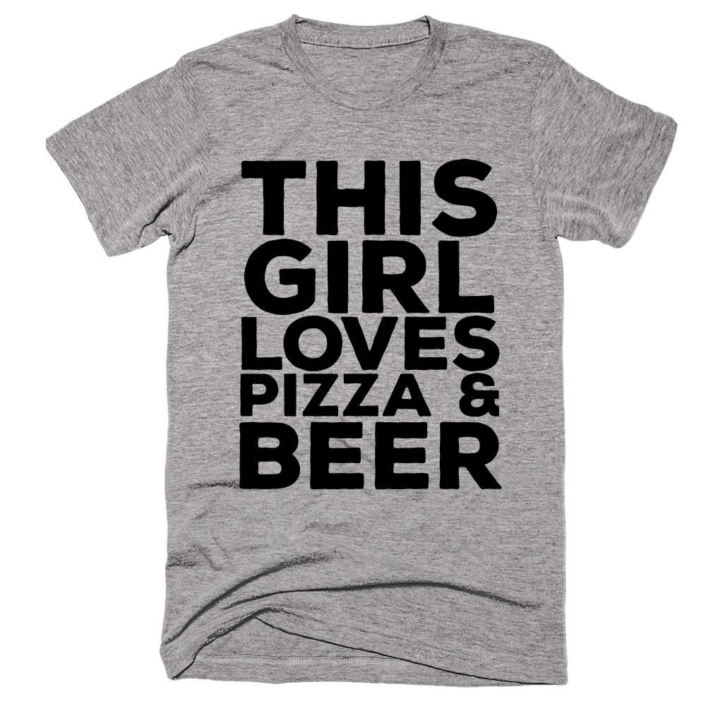 This Girl Loves Pizza & Beer T-shirt 
