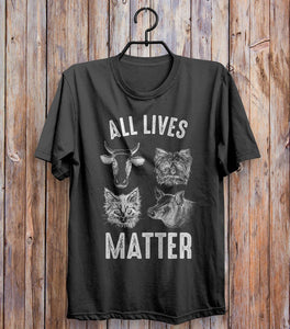 All Lives Matter Vegan T-shirt Black 