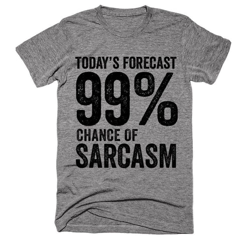Today's forecast 99% chance of Sarcasm