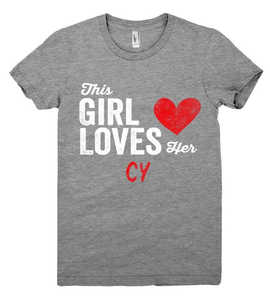 This Girl Loves her CY Personalized T-Shirt - Shirtoopia