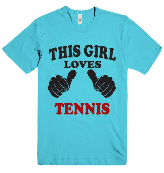 THIS GIRL LOVES TENNIS T-SHIRT  - 4