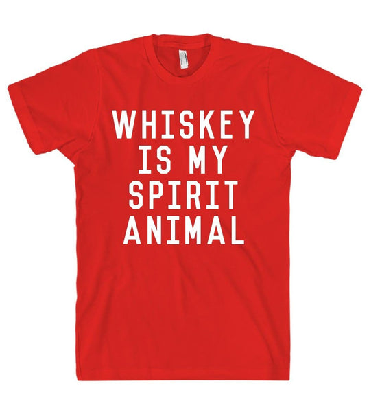whiskey is my spirit animal t shirt - Shirtoopia