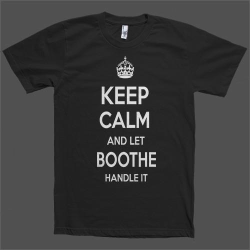 Keep Calm and let Boothe Handle it Personalized Name T-Shirt - Shirtoopia