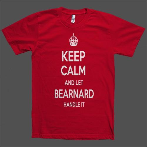 Keep Calm and let Bearnard Handle it Personalized Name T-Shirt - Shirtoopia
