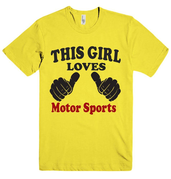 THIS GIRL LOVES Motor Sports T-SHIRT  - 3
