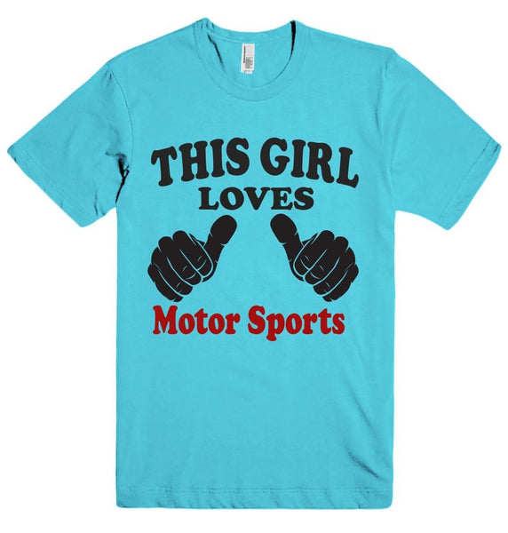 THIS GIRL LOVES Motor Sports T-SHIRT  - 4