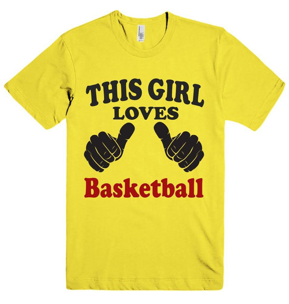 THIS GIRL LOVES BASKETBALL T-SHIRT - Shirtoopia
