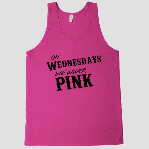 On Wednesdays we wear Pink Tank top shirt - Shirtoopia