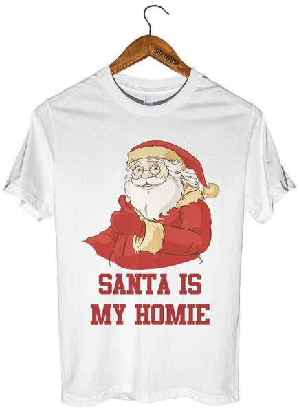 Santa is my homie t-shirt – Shirtoopia
