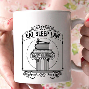 eat sleep law coffee mug - Shirtoopia