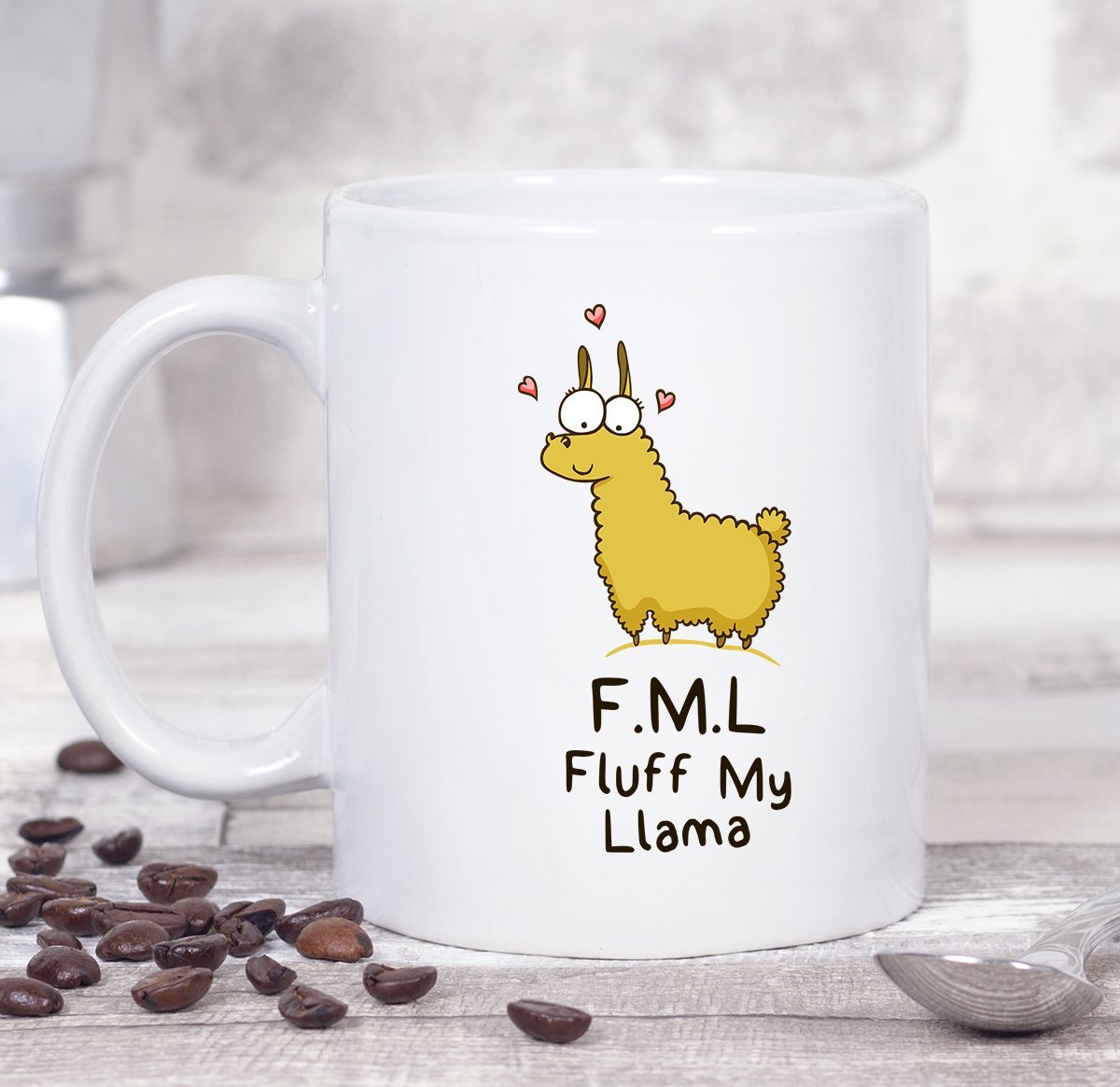 FML Fluff my Llama Mug