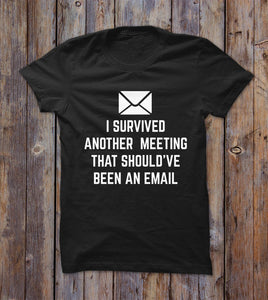 I Survived Another Meeting That Should've Been An Email T-shirt 