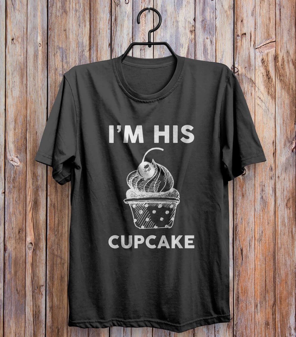 I'm His Cupcake T-shirt Black 