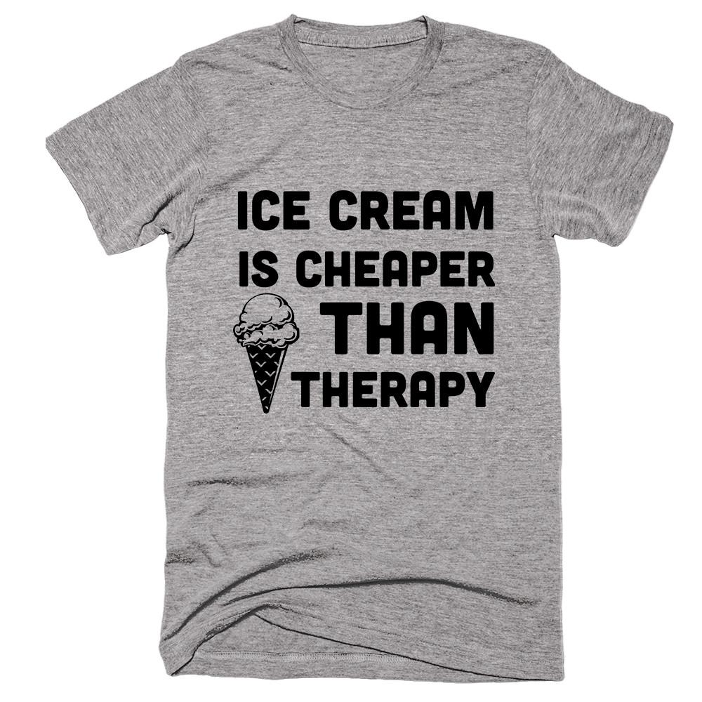 Ice Cream Is Cheaper Than Therapy T-shirt - Shirtoopia