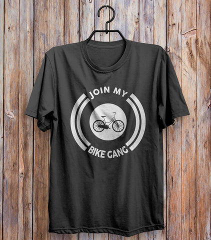 Join My Bike Gang T-shirt Black 