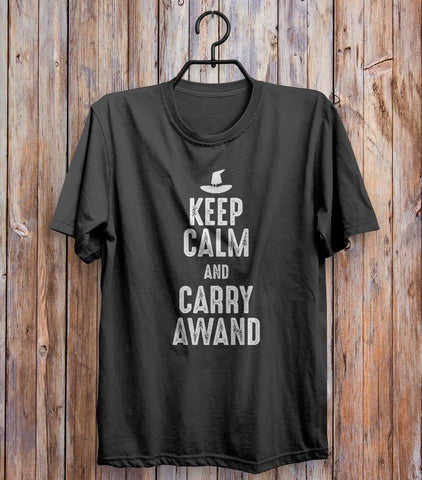 Keep Calm And Carry Awand T-shirt Black 
