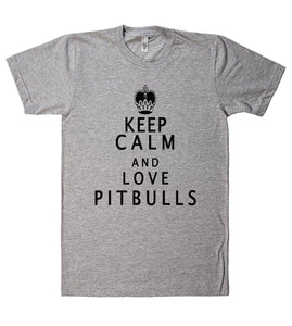 keep calm and love pitbulls t shirt - Shirtoopia