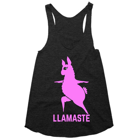 Llamaste Yoga Llama Racerback Shirt