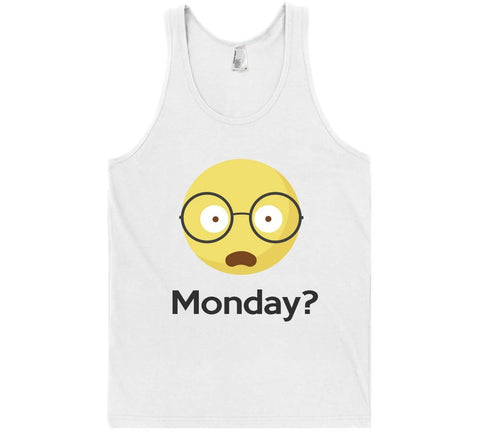 monday? emoji tank top shirt - Shirtoopia