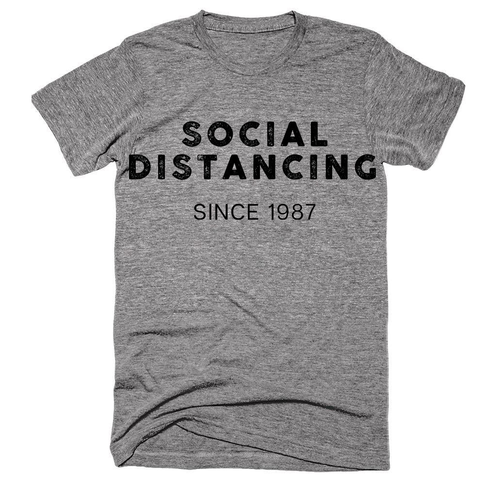 Social Distancing Since 1987 (Customizable Date) Short-Sleeve T-Shirt