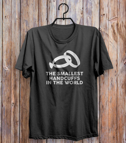 The Smallest Handcuffs In The World T-shirt Black 