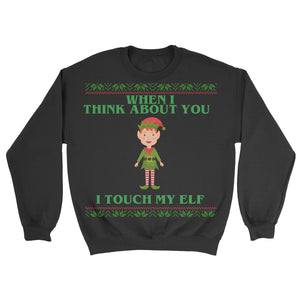 touch my elf sweater
